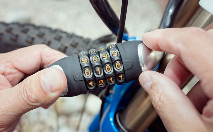 candado de combinación para bicicleta